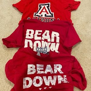 3 pack- University of Arizona Cropped Tshirts
